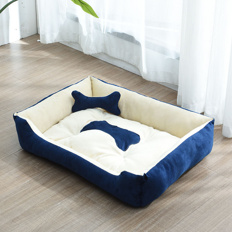 Cama Para Cachorros e Gatos com Cobertor- Sofá/Cama para Pets